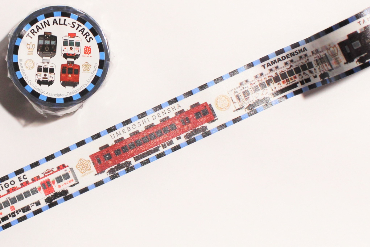 電車オールスターズマスキングテープ | たま駅長グッズショップ